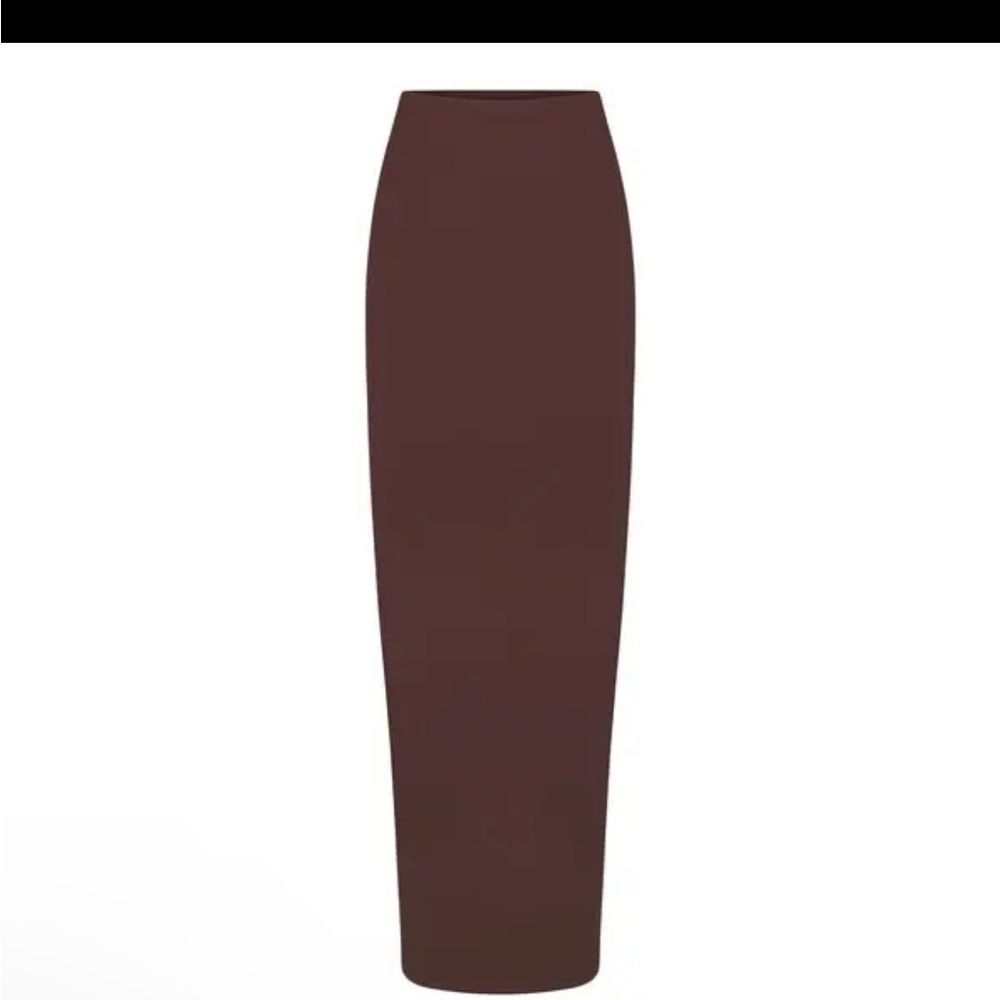 🤎SKIMS SWIM LONG TUBE SKIRT COVER UP COCOA XXS - Picture 6 of 6